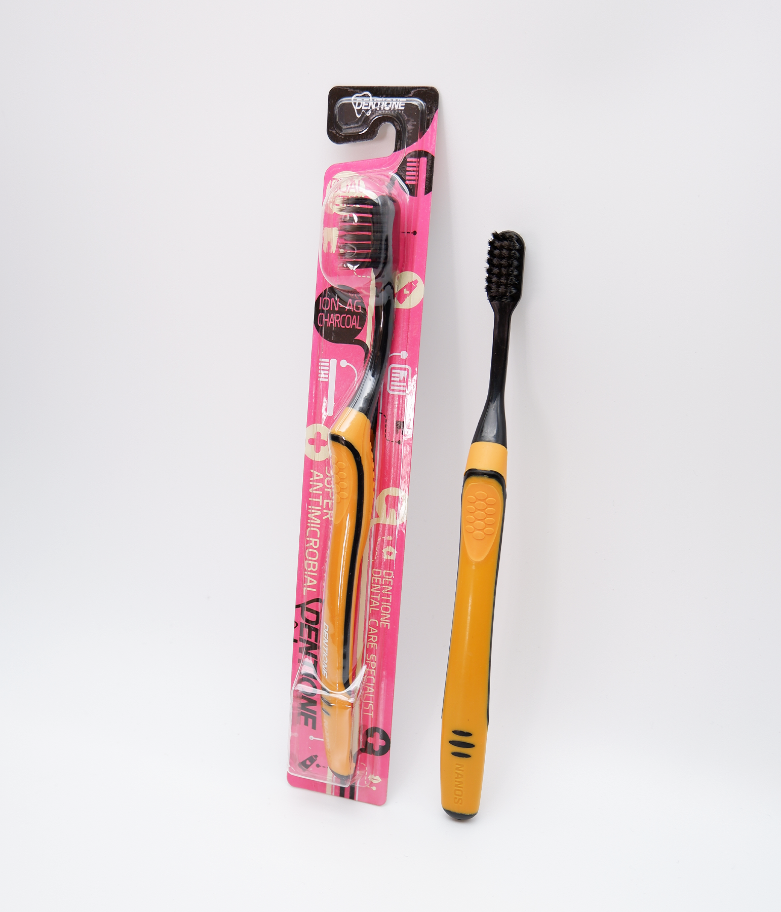 Toothbrush New MashiMaro with bamboo carbon and silver nano particles