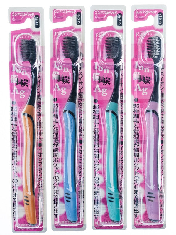 Toothbrush New MashiMaro with bamboo carbon and silver nano particles